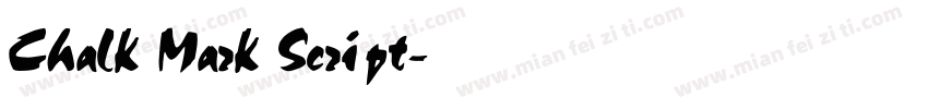 Chalk Mark Script字体转换